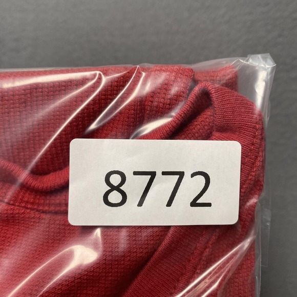 Tommy Jeans Hilfiger Denim Shirt Mens Large Red V Neck‎ 85 Logo Casual 2000s - Picture 9 of 9